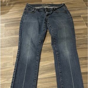 Straight leg denim jeans